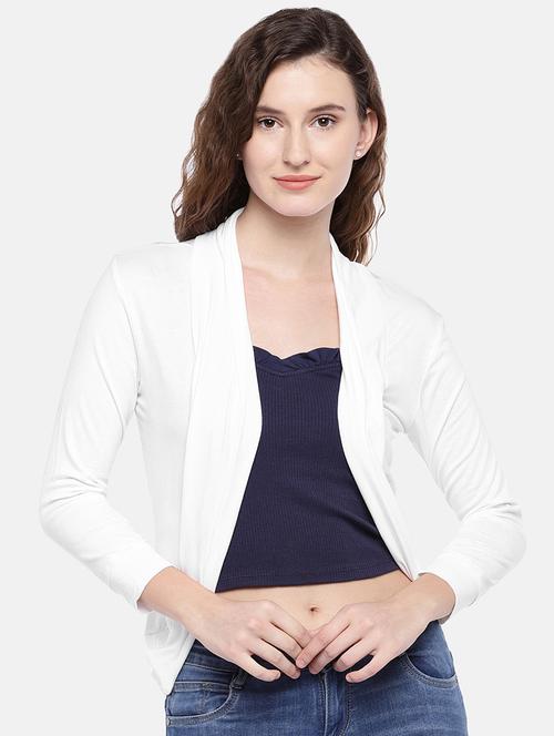 long sleeved solid shrug - 16545157 - Very Small Image - 1