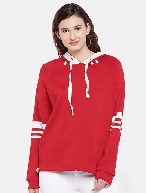 color block hooded sweatshirt - 16545257 - Very Small Image - 1