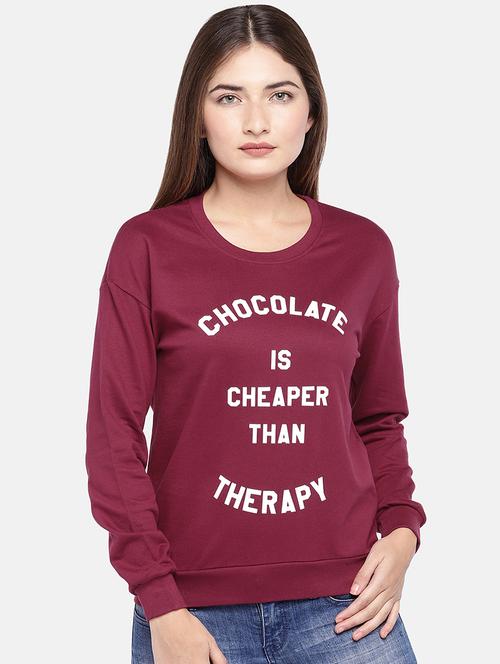 round neck quirky text sweatshirt - 16545317 - Very Small Image - 1