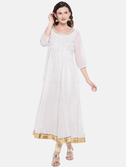 floral printed a-line kurta - 16545410 - Very Small Image - 1