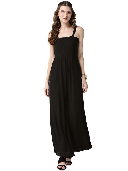 embellished detail smocked maxi dress - 16545744 - Very Small Image - 1