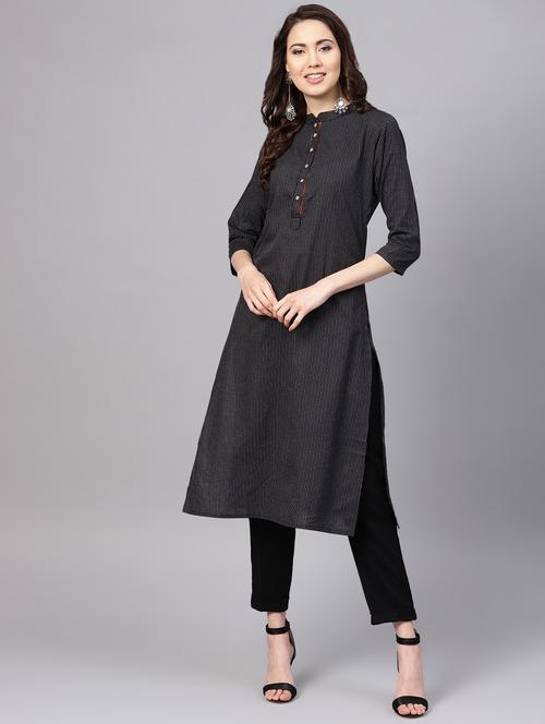 women's straight kurta - 16546544 - Very Small Image - 1