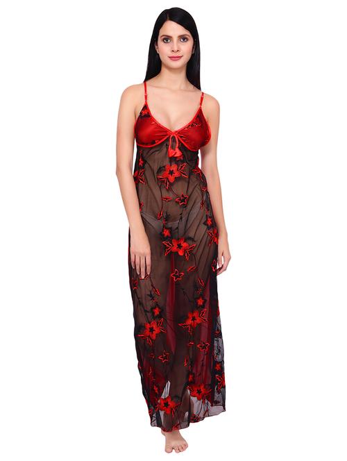 floral embroidered babydoll - 16546751 - Very Small Image - 1
