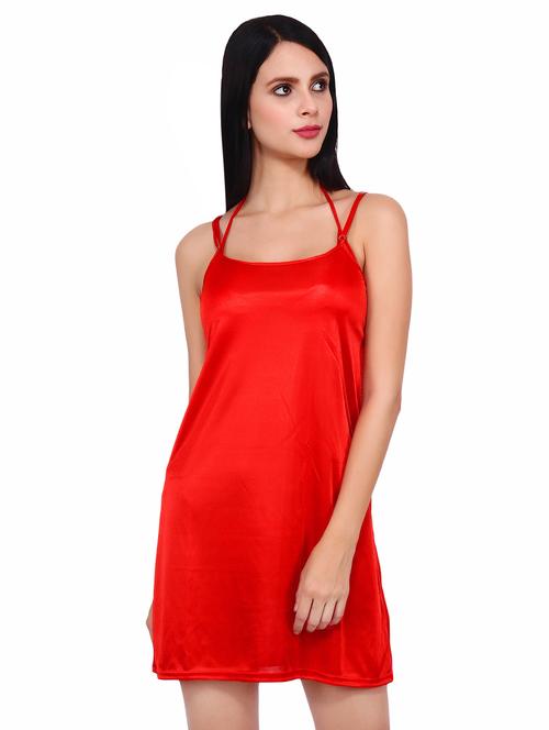 halter neck solid babydoll - 16546772 - Very Small Image - 1