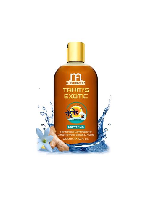man arden tahiti's exotic luxury shower gel body wash - 300 ml - 16547729 - Very Small Image - 1