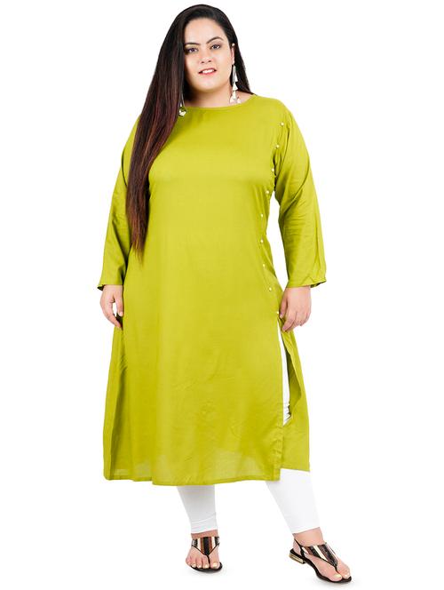 solid straight kurta - 16547861 - Very Small Image - 1