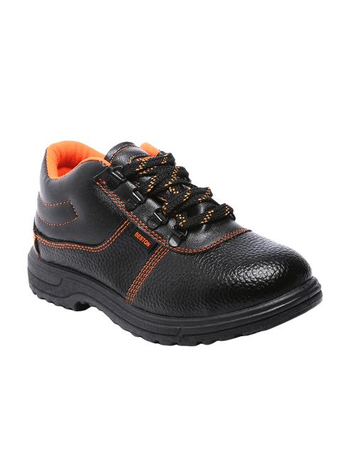unistar black leatherette low ankle safety boots - 16548338 - Very Small Image - 1