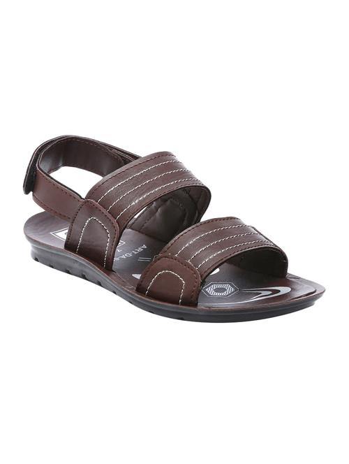 brown leatherette back strap sandals - 16548348 - Very Small Image - 1