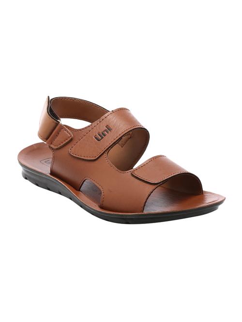 tan leatherette back strap sandals - 16548352 - Very Small Image - 1