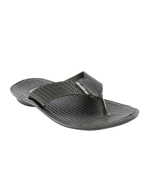 unistar black leatherette toe separator slippers - 16548377 - Very Small Image - 1