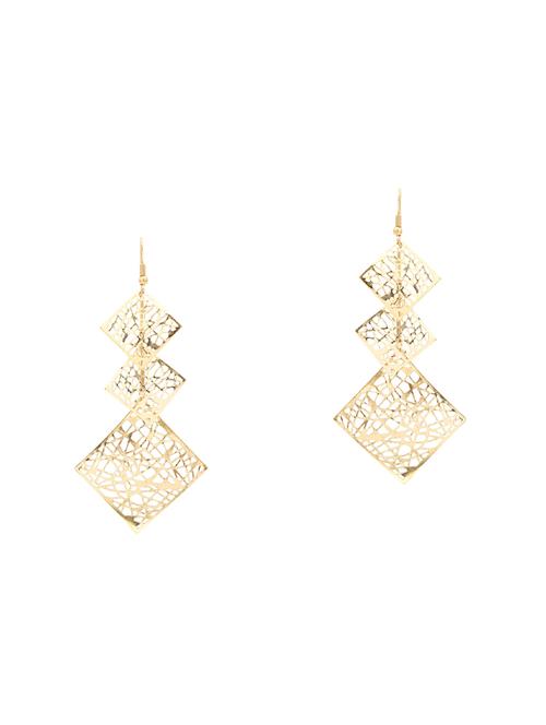 gold copper drop earrings - 16548968 - Very Small Image - 1