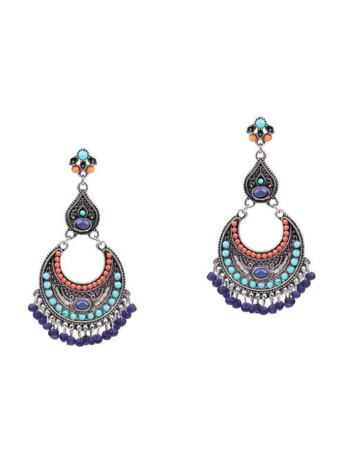 silver zinc drop earrings - 16548975 - Very Small Image - 1