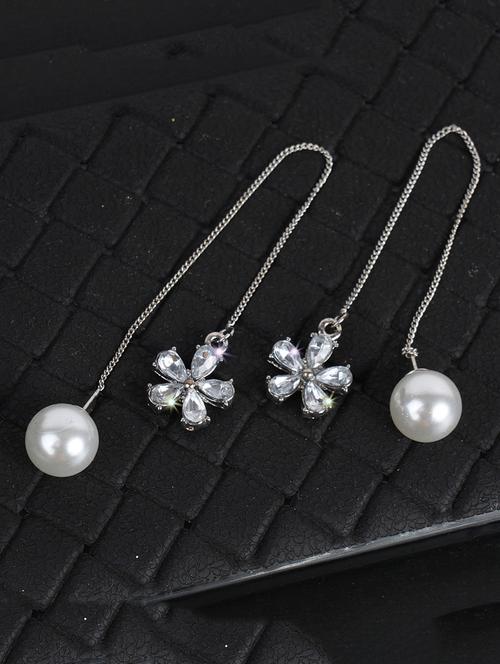 silver silver drop earrings - 16549025 - Very Small Image - 1