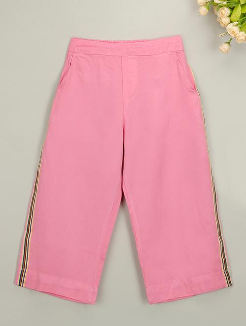 yellow viscose casual trouser - 16549136 - Very Small Image - 1