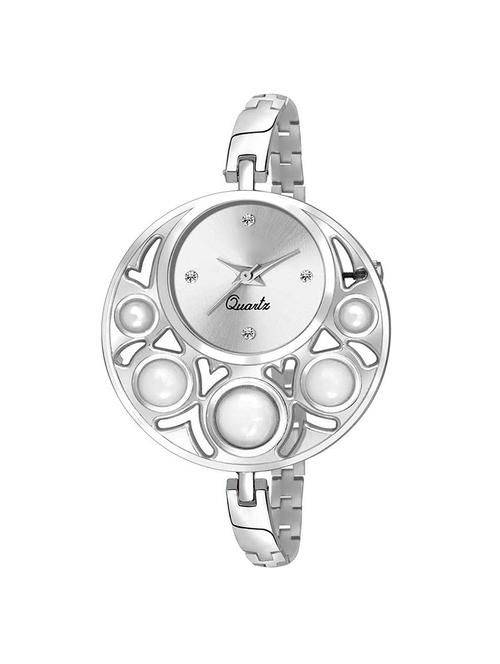 latest silver dial & strap stone work women watches - 16549441 - Very Small Image - 1