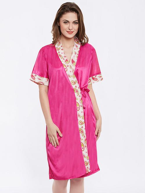 tie up paisley sleepwear robe - 16550000 - Very Small Image - 1