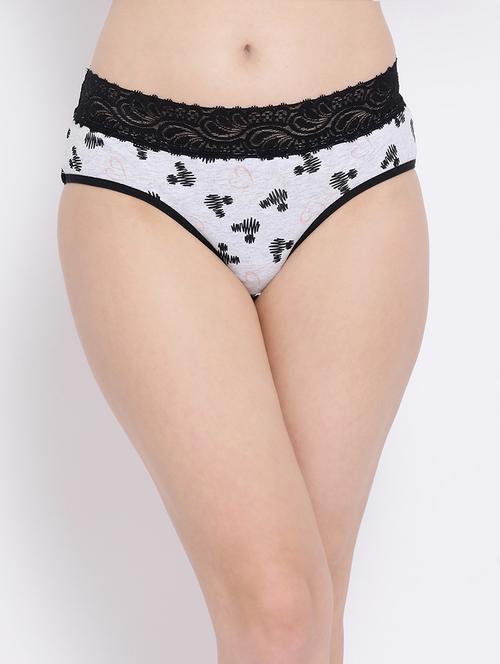 floral lace detail hipster panty - 16550019 - Very Small Image - 1