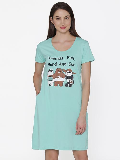 round neck quirky sleepshirt - 16550058 - Very Small Image - 1