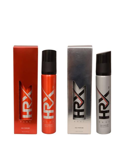 hrx deodorant pack of 2 (play, & soul) body spray - 16550347 - Very Small Image - 1
