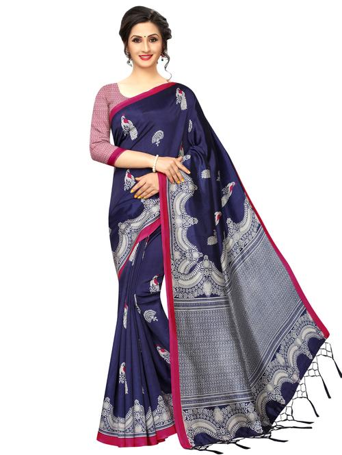 conversational mysore silk saree with blouse - 16551145 - Very Small Image - 1