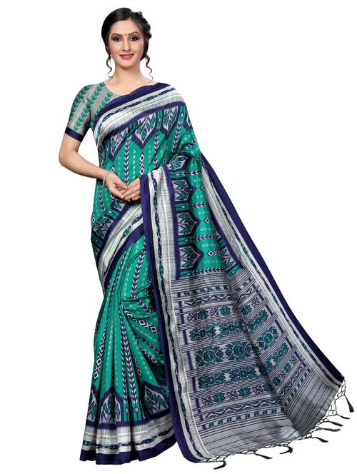 ikat mysore silk saree with blouse - 16551151 - Very Small Image - 1