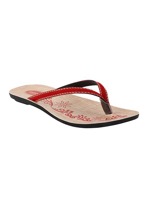 unistar red slippers flip flops - 16551876 - Very Small Image - 1