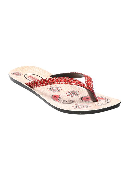unistar red slippers flip flops - 16551879 - Very Small Image - 1