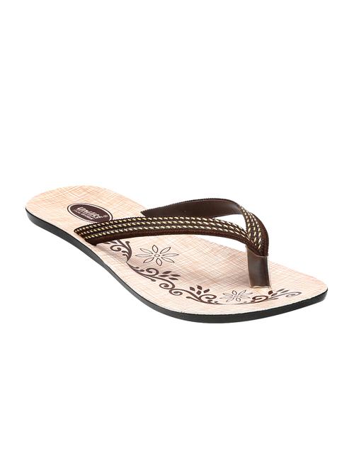 unistar brown slippers flip flops - 16551882 - Very Small Image - 1