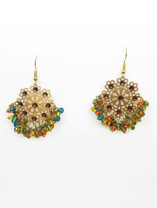 gold metal hoop earring - 16553099 - Very Small Image - 1