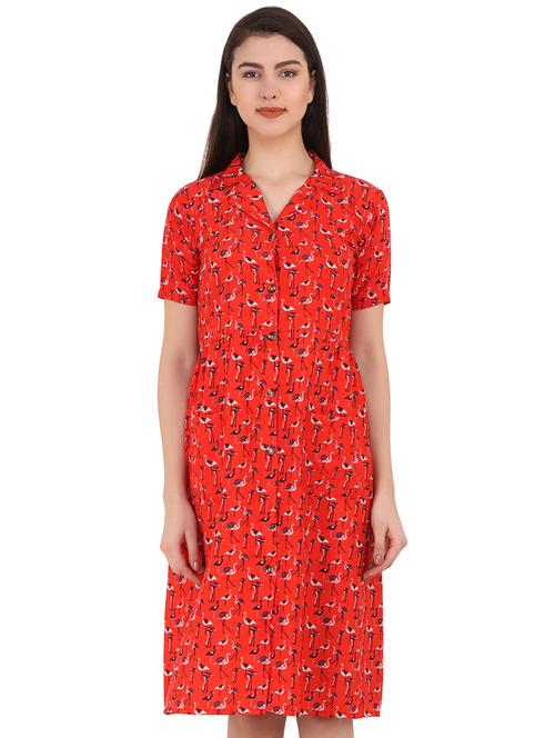 pocket detail gathered a-line dress - 16553425 - Very Small Image - 1