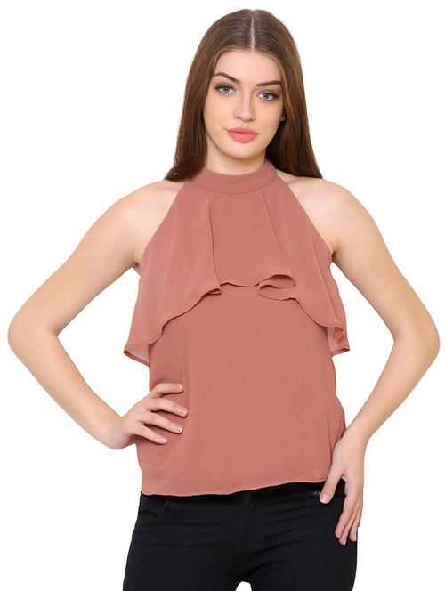 halter neck layered top - 16553485 - Very Small Image - 1