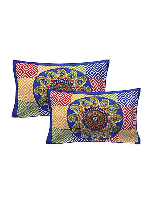 cotton printed pillow cover set of 2 - 16553603 - Very Small Image - 1