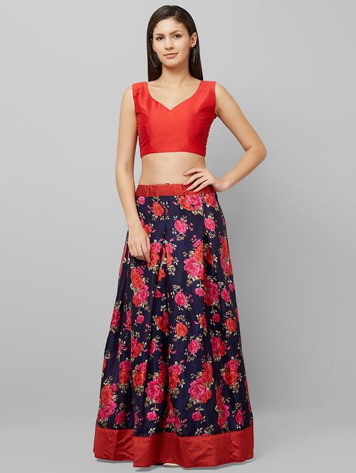 floral flared lehenga - 16554764 - Very Small Image - 1