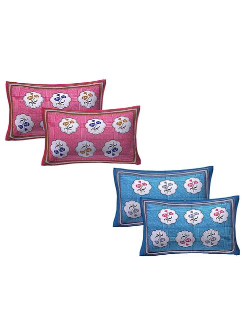 cotton multicolor pillow covers 2 sets (4 pieces) - 16556224 - Very Small Image - 1
