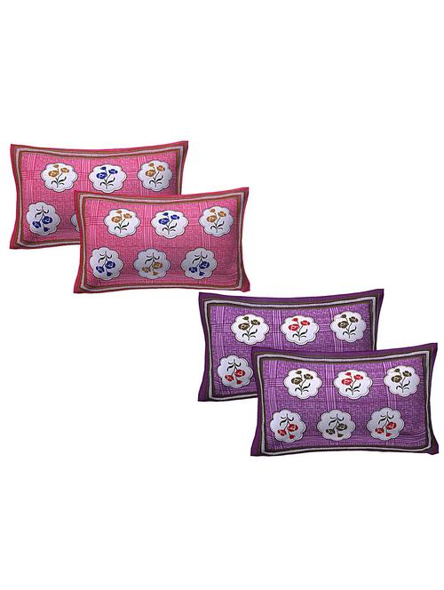 cotton multicolor pillow covers 2 sets (4 pieces) - 16556227 - Very Small Image - 1