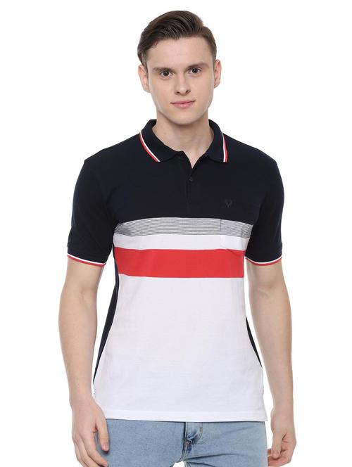 navy blue striped t-shirt - 16557542 - Very Small Image - 1