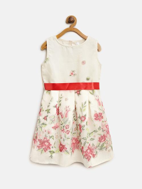 girls round neck sleeveless frock - 16558332 - Very Small Image - 1