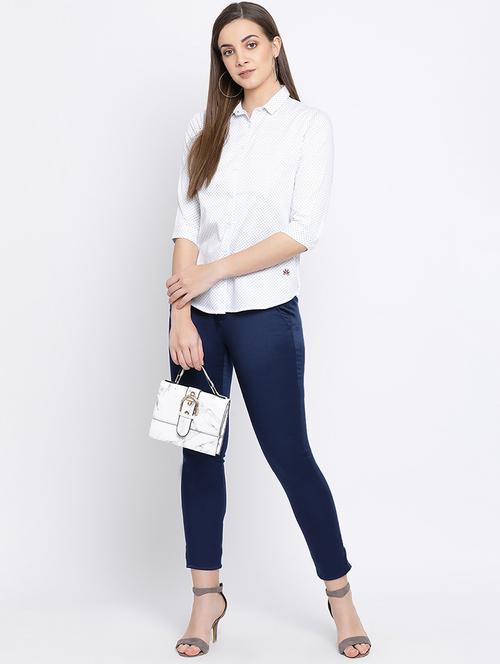 curved hem printed shirt - 16558598 - Very Small Image - 1