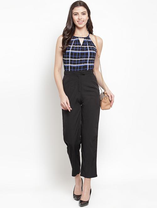 keyhole neck full leg jumpsuit - 16560033 - Very Small Image - 1