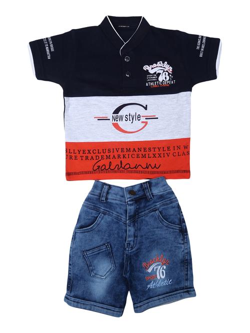 orange cotton shorts set - 16560511 - Very Small Image - 1