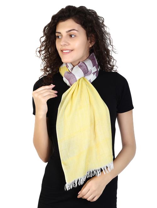 yellow striped stole - 16560659 - Very Small Image - 1