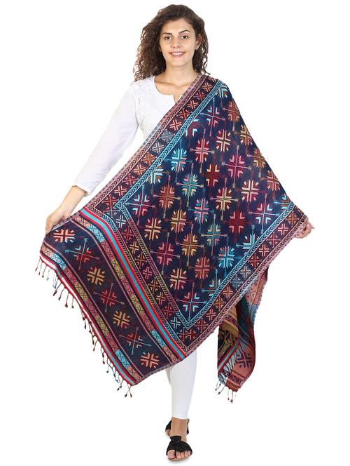 geometrical printed shawl - 16560666 - Very Small Image - 1