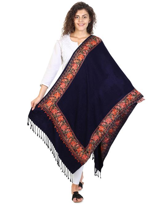 bordered shawl - 16560687 - Very Small Image - 1