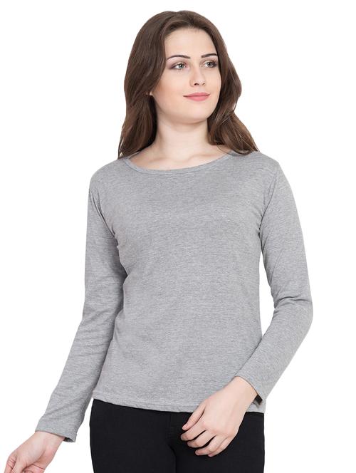 round neck long sleeved tee - 16560839 - Very Small Image - 1