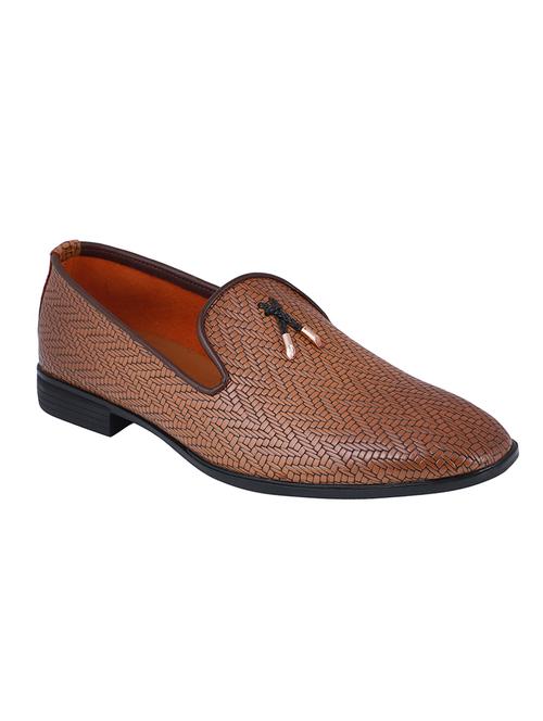 pelle albero brown leatherette slip ons - 16562624 - Very Small Image - 1