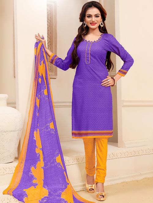printed unstitched suit - 16562746 - Very Small Image - 1