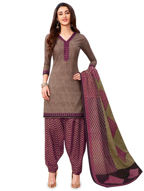 printed unstitched suit - 16563885 - Very Small Image - 1