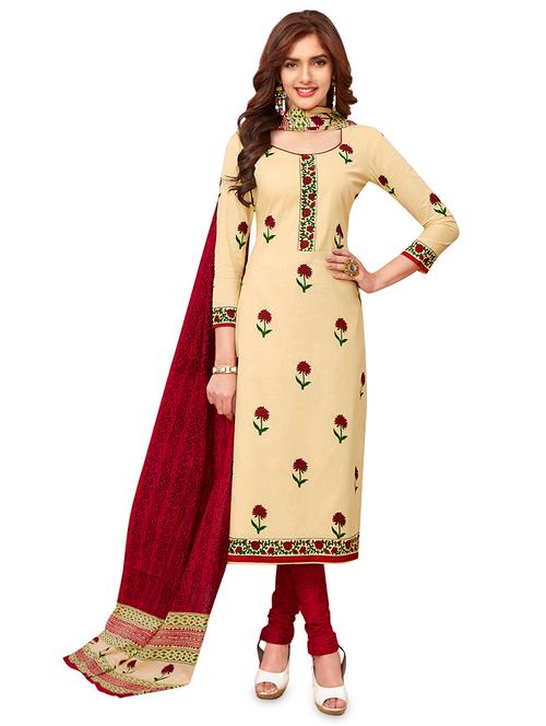 printed unstitched suit - 16563887 - Very Small Image - 1