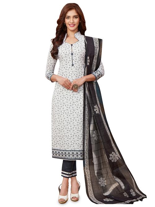 printed unstitched suit - 16563896 - Very Small Image - 1