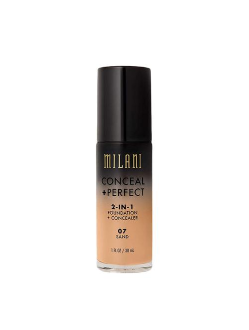 milani conceal and perfect 2 in 1 foundation in sand 07 - 16564450 - Very Small Image - 1